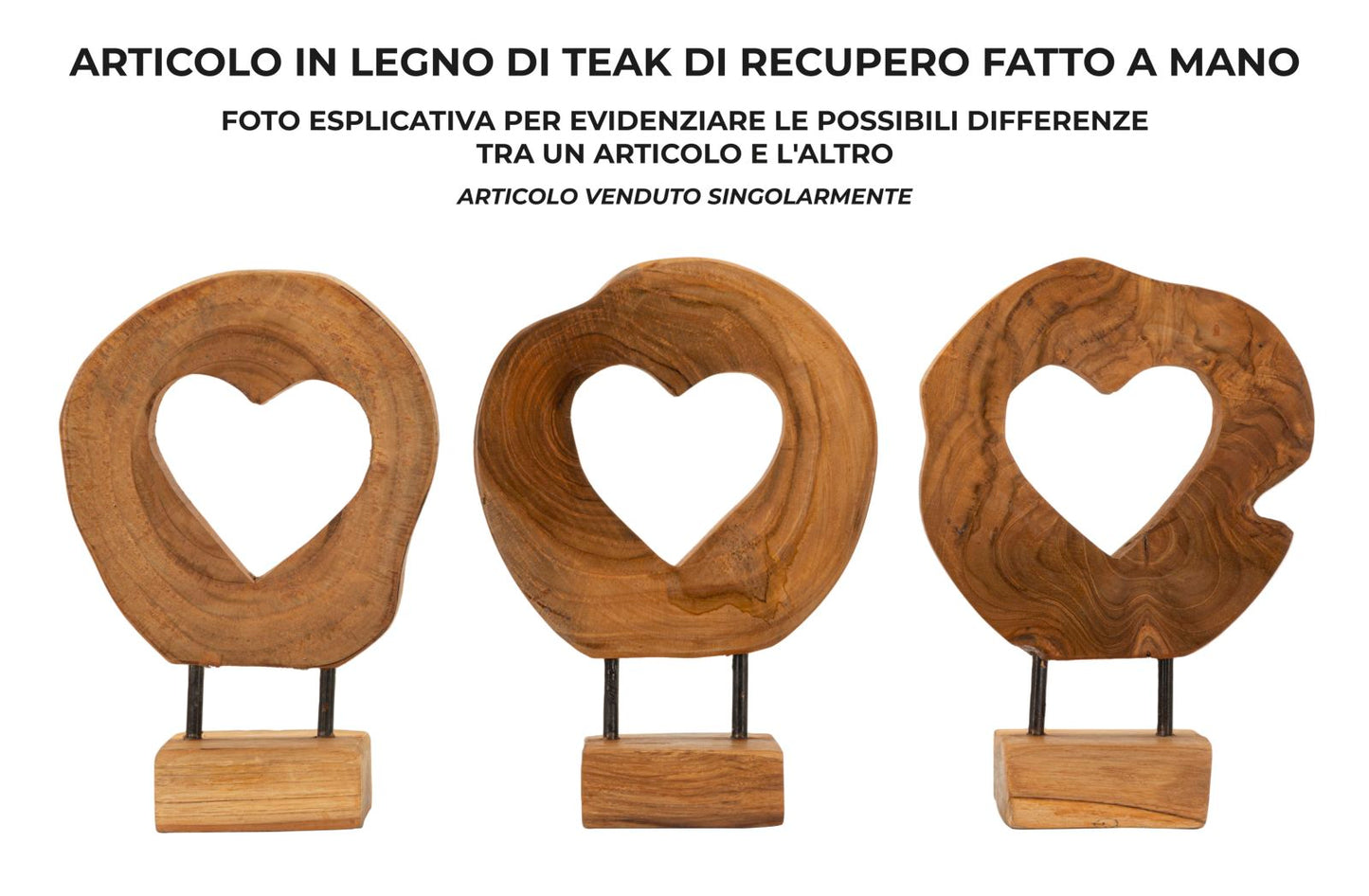 SCULTURA HASI EN TECK RIC. CM 20X10X28 (PEZZI UNICI - NON RIP. EN S¨¦RIE)