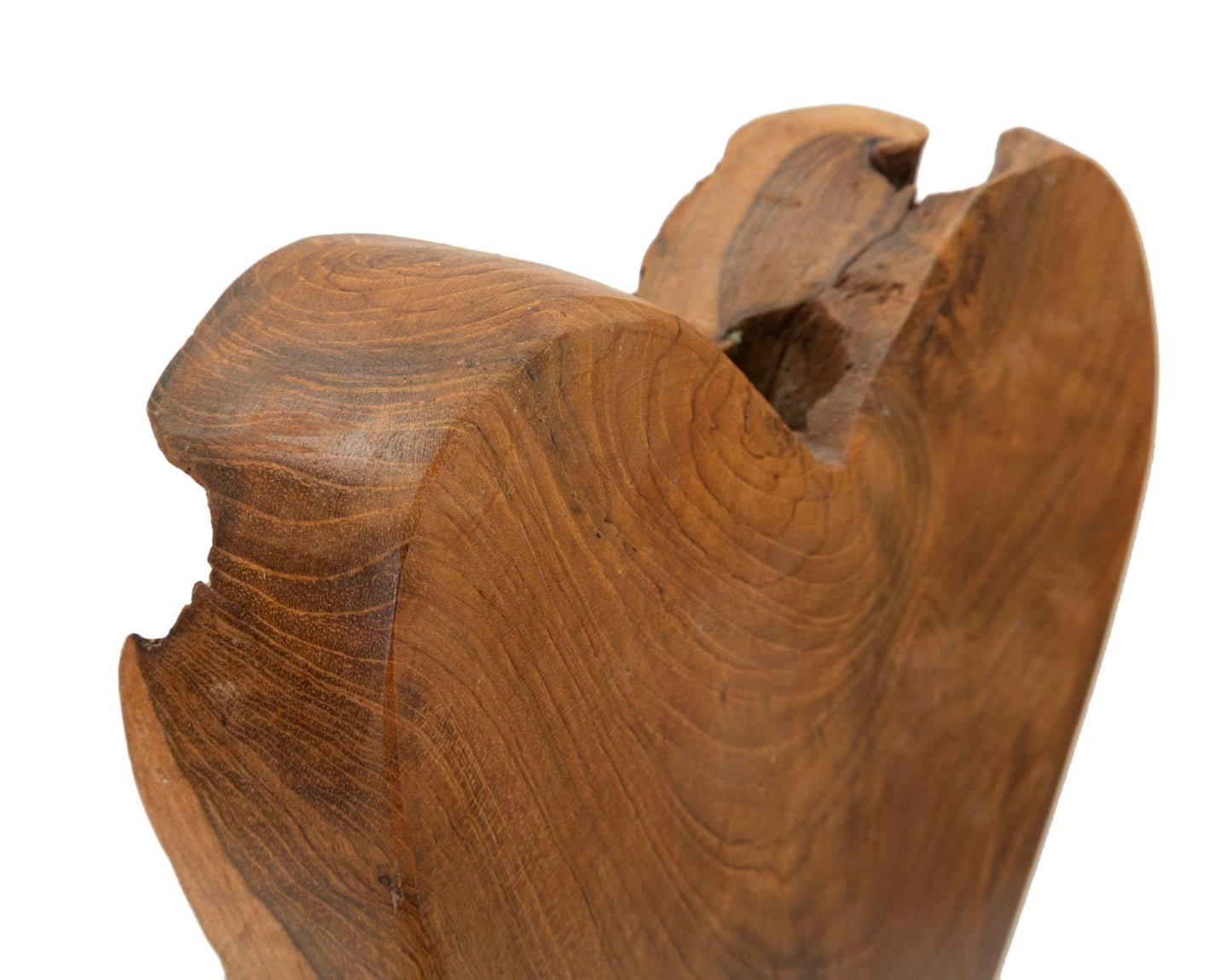 SCULTURA CUORE EN TECK RIC. CM 15X10X35 (PEZZI UNICI - NON RIP. EN S¨¦RIE)