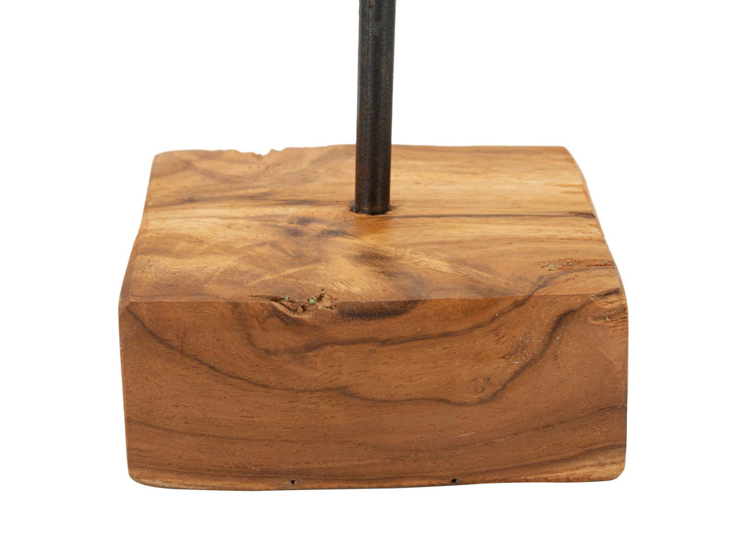 SCULTURA CUORE EN TECK RIC. CM 10X10X25 (PEZZI UNICI - NON RIP. EN S¨¦RIE)