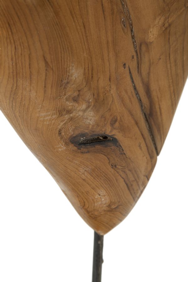 SCULTURA DOBU EN TECK RICICLATO CM 25X12X45 (PEZZI UNICI - NON RIP. EN S¨¦RIE)