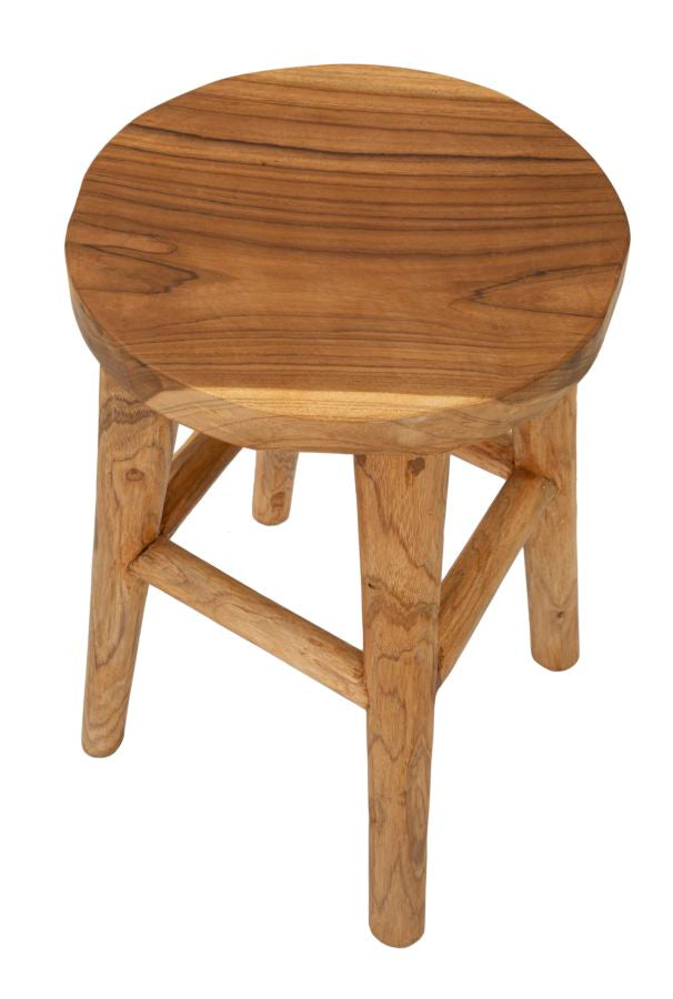 SGABELLO BULAT EN TECK RICICLATO CM ? 40X55 (PEZZI UNICI - NON RIP. EN S¨¦RIE)