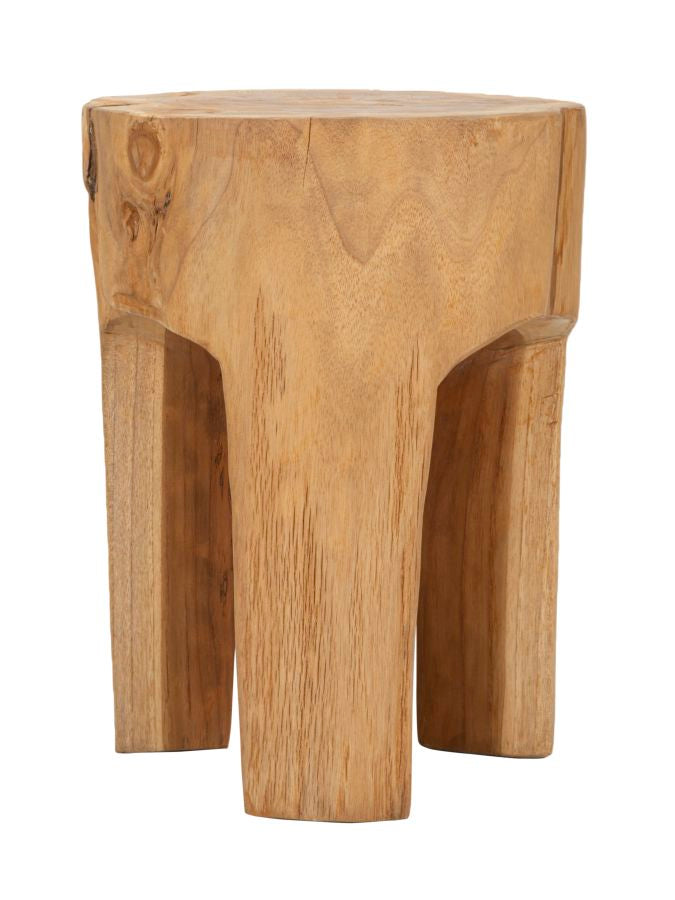 SGABELLO STOUL¨¦ EN TECK RICICLATO CM ? 30X40 (PEZZI UNICI - NON RIP. EN S¨¦RIE)