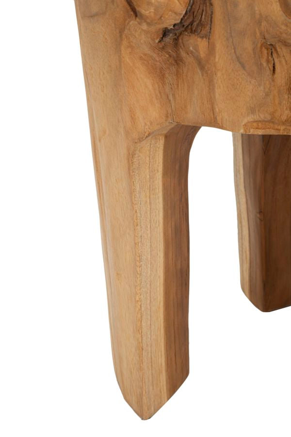 SGABELLO STOUL¨¦ EN TECK RICICLATO CM ? 30X40 (PEZZI UNICI - NON RIP. EN S¨¦RIE)