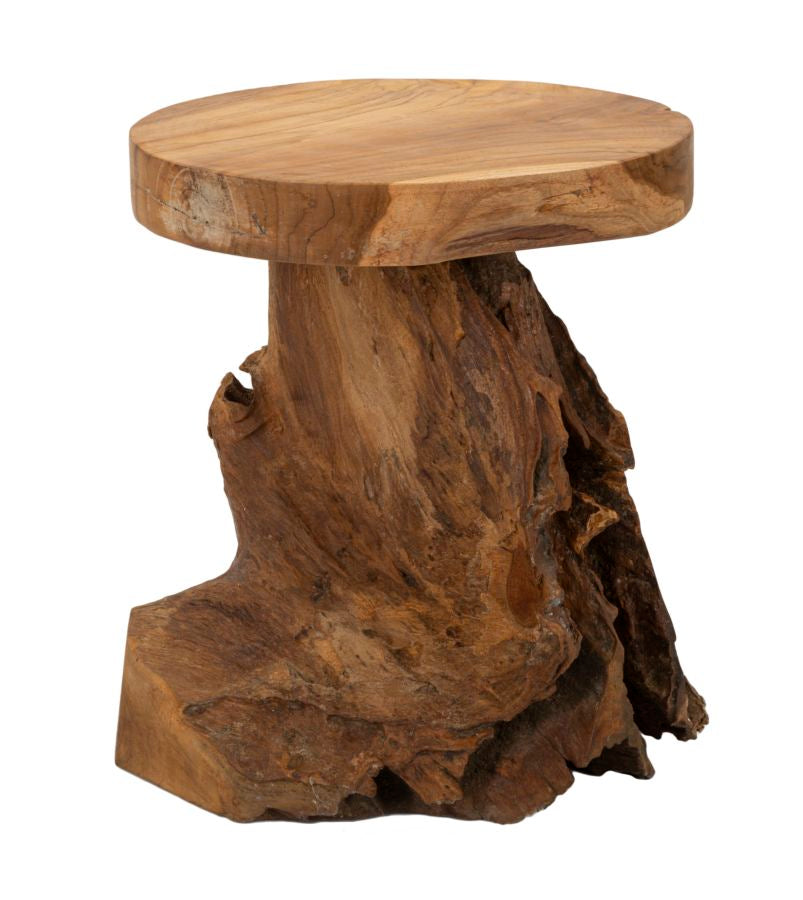 SGABELLO JAMET EN TECK RICICLATO CM ? 35X40 (PEZZI UNICI - NON RIP. EN S¨¦RIE)