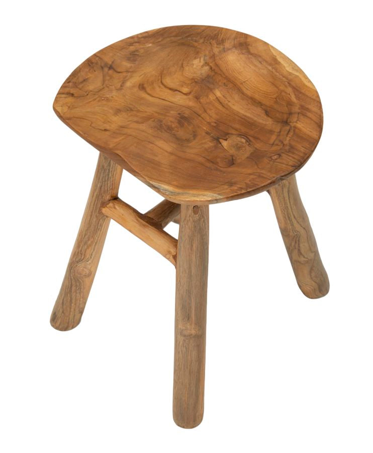 SGABELLO SEL SLIM EN TECK RIC. CM 35X30X42 (PEZZI UNICI - NON RIP. EN S¨¦RIE)