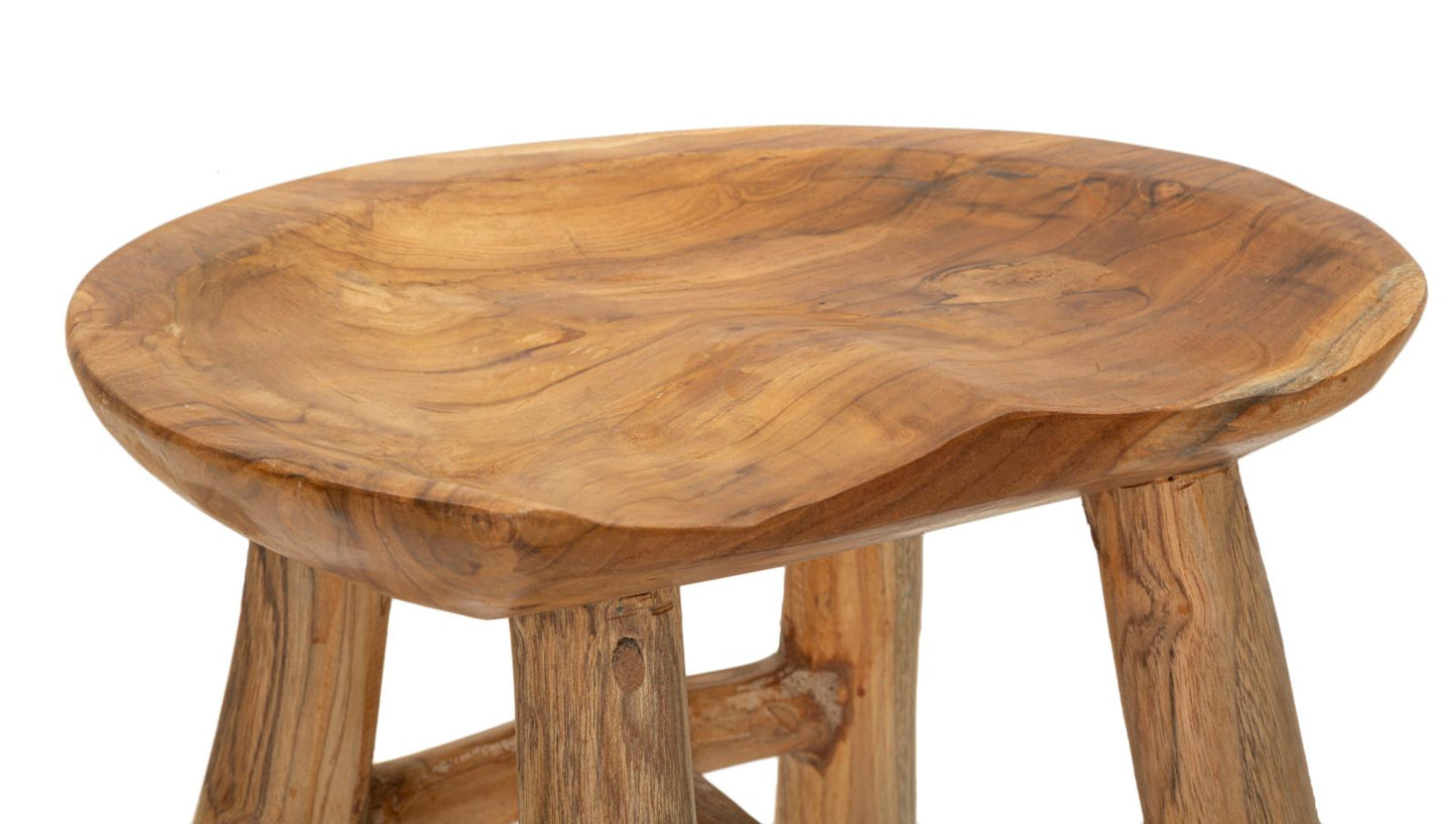SGABELLO SEL SLIM EN TECK RIC. CM 35X30X42 (PEZZI UNICI - NON RIP. EN S¨¦RIE)