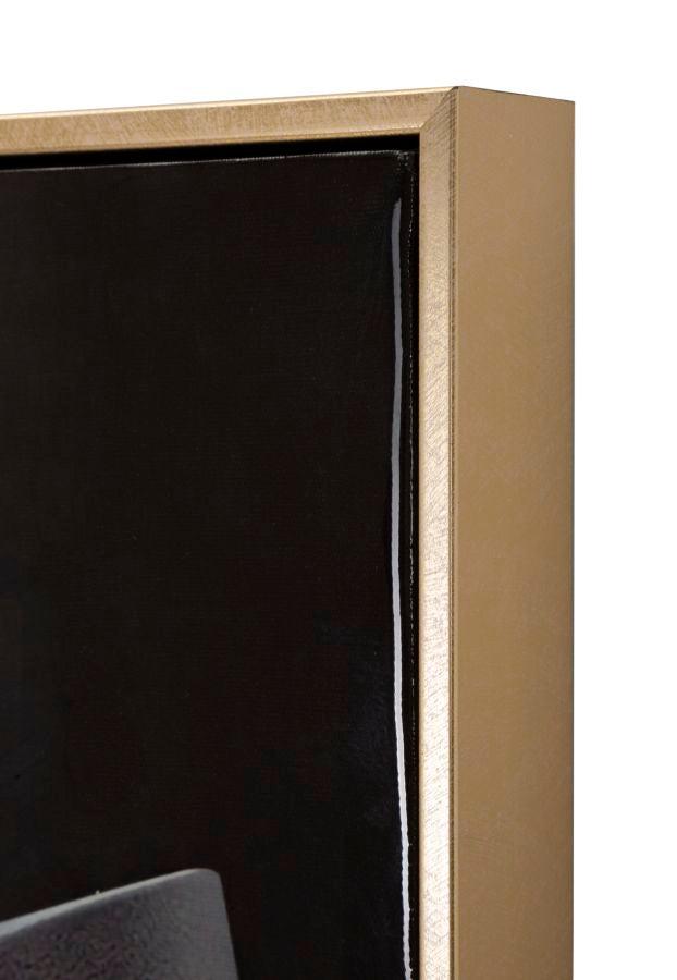 DIPINTO SU TELA LACCATO WIEN CHAPEAU -B- C/CORNICHE CM 62X4X92