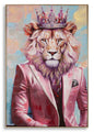 DIPINTO SU TELA KING -A- C/CORNICHE 82X4,5X122
