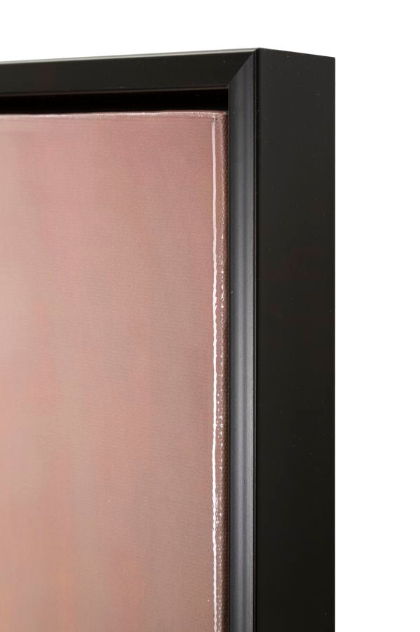 DIPINTO SU TELA LACCATO LAPIN C/CORNICHE CM 62,5X2,8X62,5