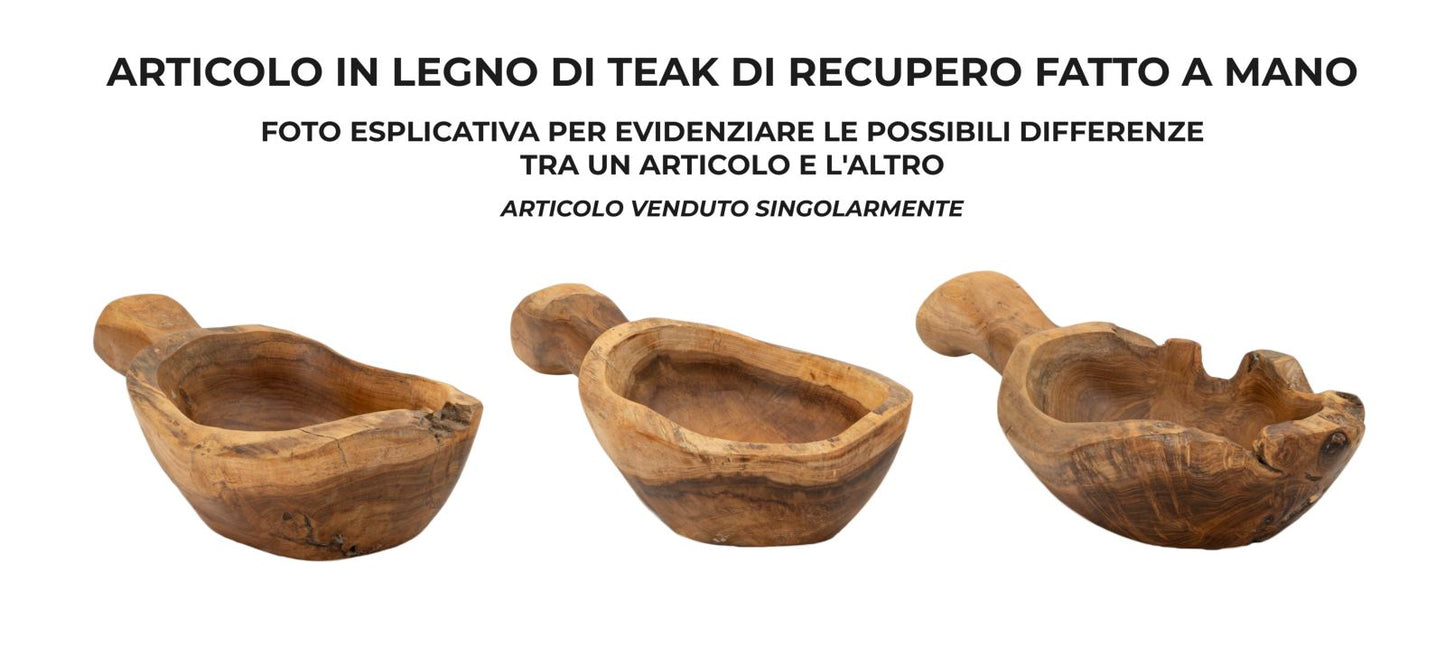 CUILL¨¨RE S/TASCHE EN TECK RIC. CM 36X16X8 (PEZZI UNICI - NON RIP. EN S¨¦RIE)