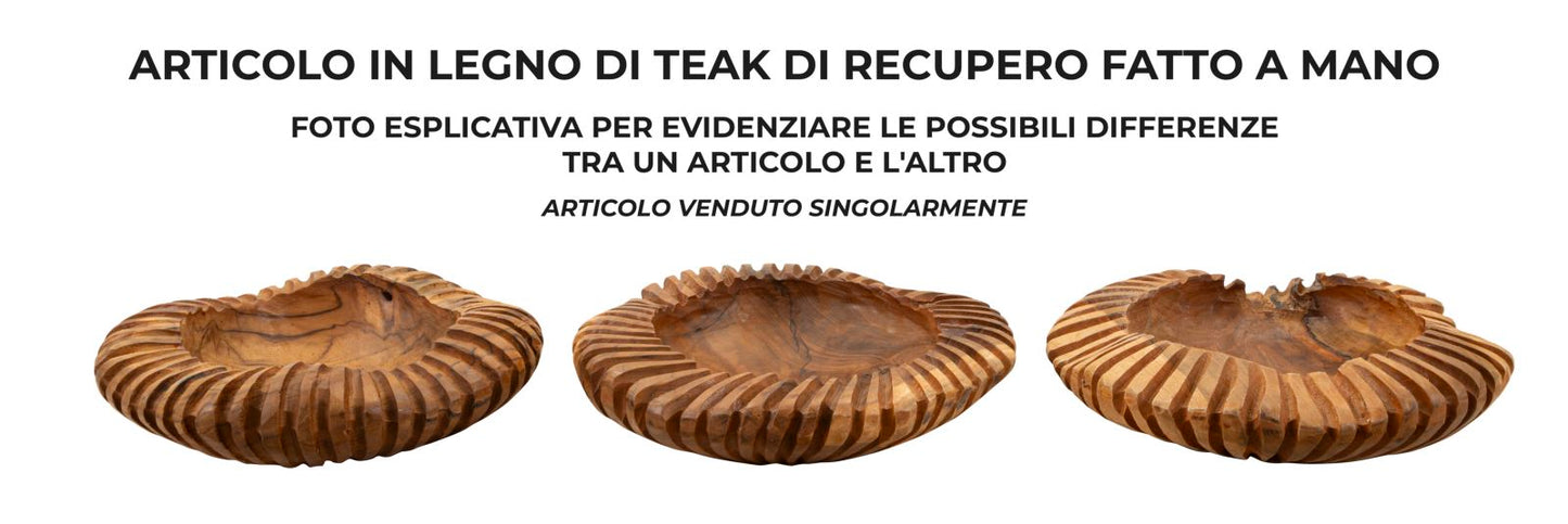 S/TASCHE GERIS EN TECK RICICLATO CM ? 35X7 (PEZZI UNICI - NON RIP. EN S¨¦RIE)