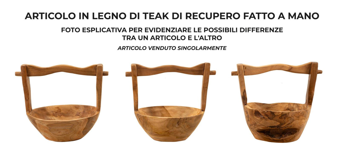 S/TASCHE TIMBO EN TECK RICICLATO CM 32X25X27 (PEZZI UNICI - NON RIP. EN S¨¦RIE)