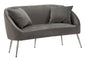 DIVANETTO ARGENT C/CUSCINI CM 137X69X79