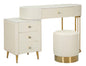 TOELETTA SHARON PANNA C/PUFF CM 120X40X75 (MISURA PUFF ?36X39)