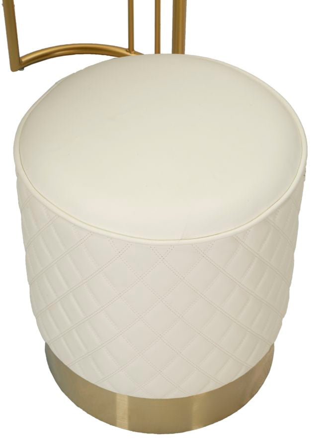 TOELETTA SHARON PANNA C/PUFF CM 120X40X75 (MISURA PUFF ?36X39)