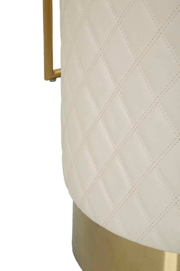 TOELETTA SHARON PANNA C/PUFF CM 120X40X75 (MISURA PUFF ?36X39)