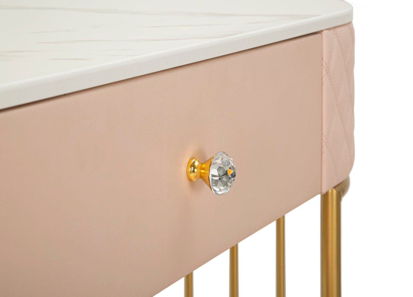 TOELETTA SHARON ROSA C/PUFF CM 120X40X75 (MISURA PUFF ?36X39)