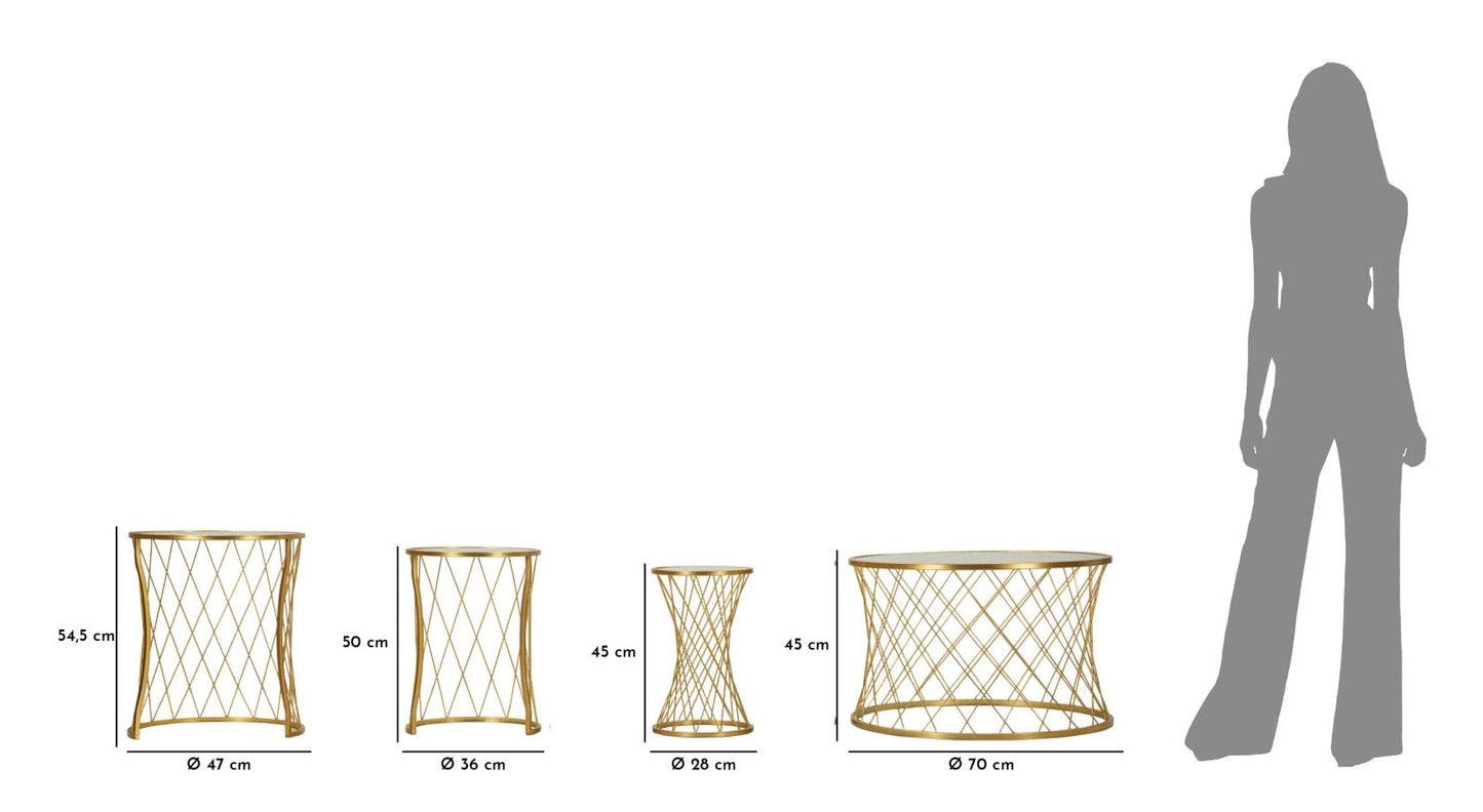 TAVOLINETTI NOAH OR ENSEMBLE 4 PZ CM ? 70X45-47X54,5-36x50-28x45