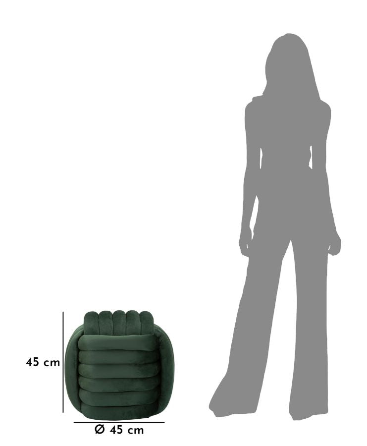 POUF SOFTY VERT CM 45X45X45