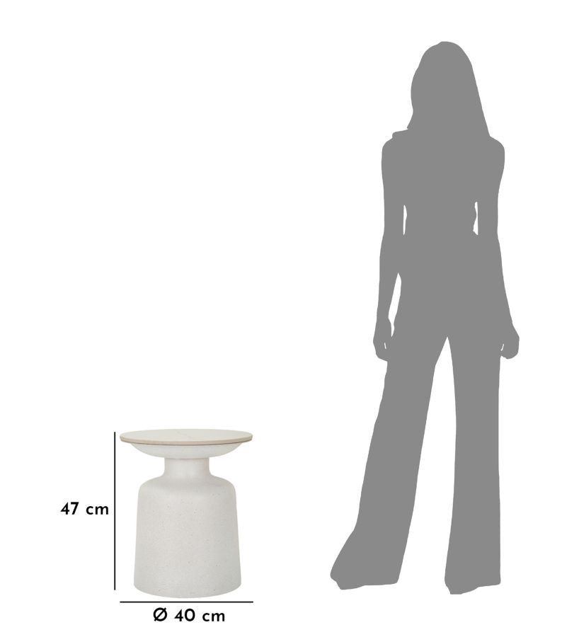 TAVOLINETTO BLANC FUSH CM ? 40X47