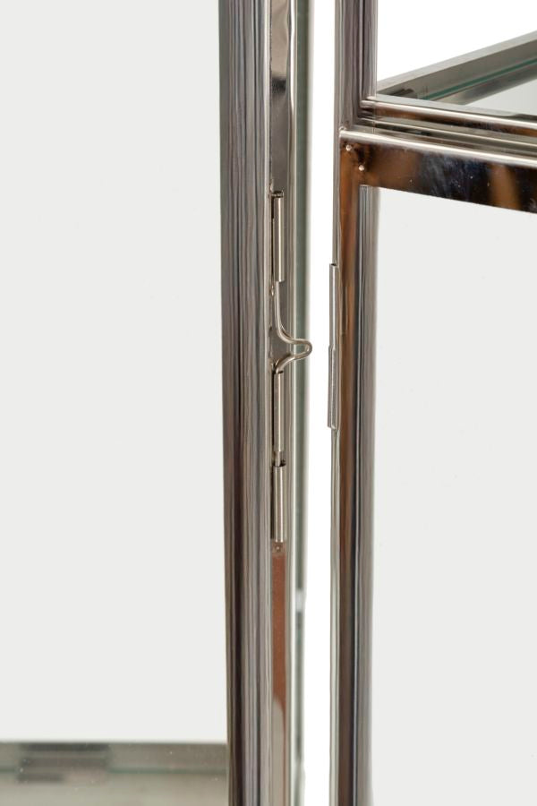 LANTERNE ARGENT JEU 3 PZ CM 22X22,5X70,5-18X18,5X50-14X14,5X38