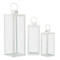 LANTERNE BLANC JEU 3 PZ CM 22X22X66-18X18X49,5-14X14X39