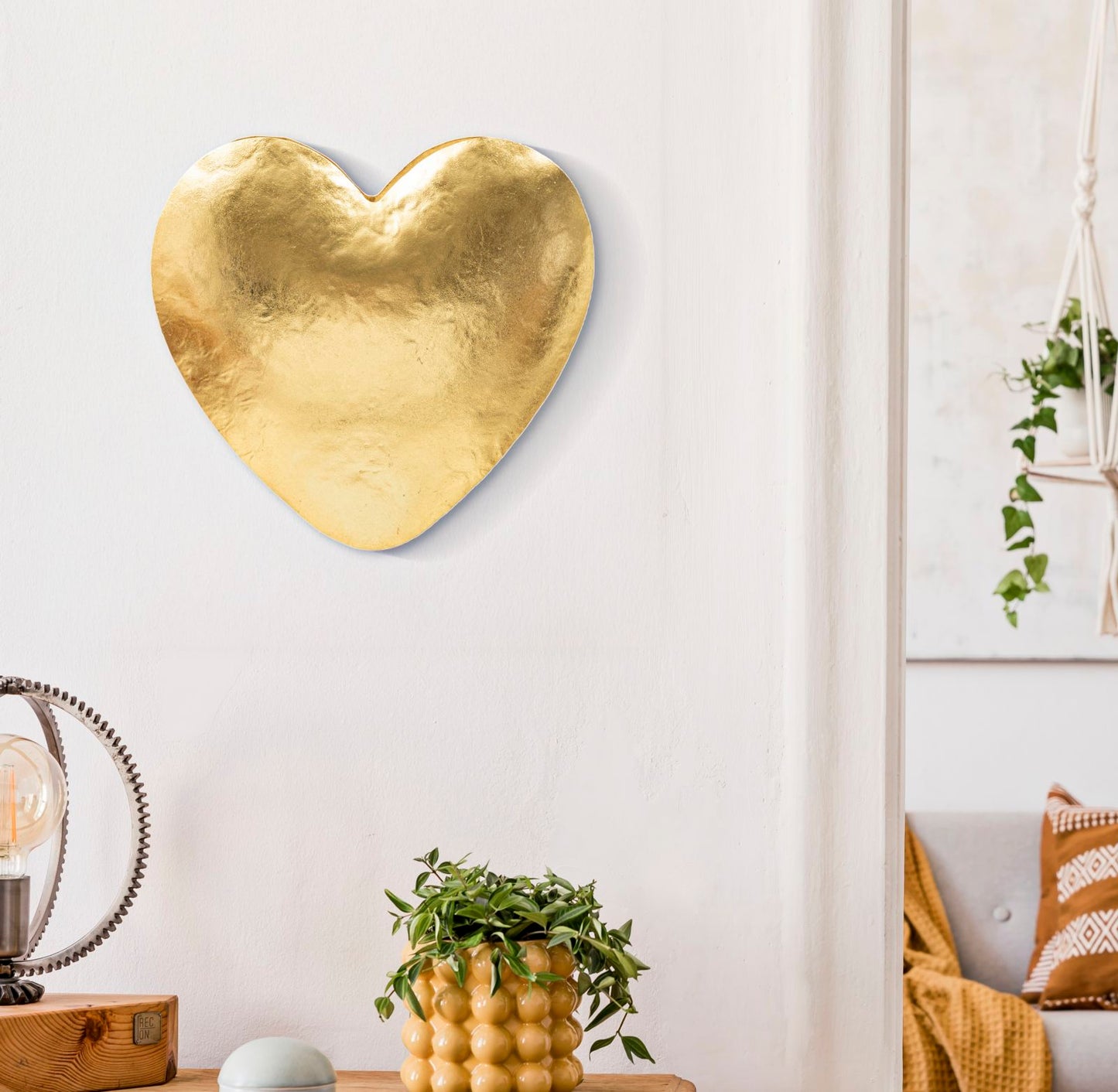 LAMPADA DA MURO COEUR DOR¨¦ CM 25,5X15X24