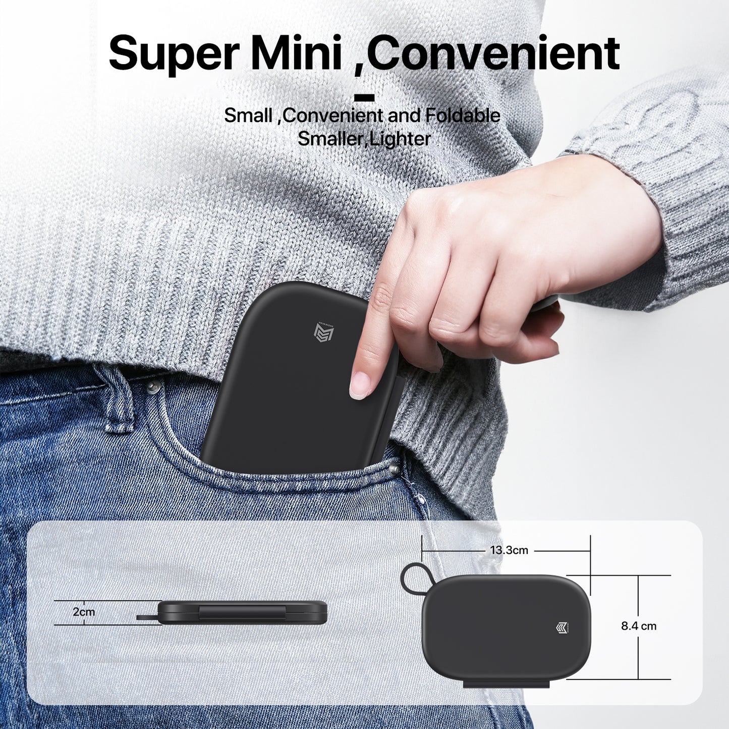 Station de Charge Sans Fil 3-en-1 Compacte et Pliable pour iPhone 16/15/14/13/12 Pro Max, Apple Watch Series 9/8/7/6/5/4/3/SE/Ultra, AirPods Pro 2/3/4 - Compatible MagSafe, Design Portable et Rapide