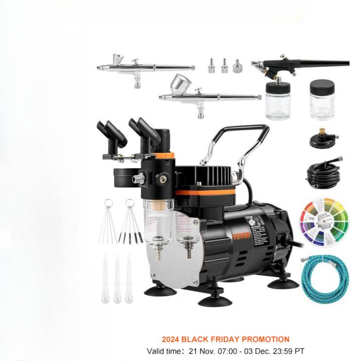 Kit a¨¦rographe pour touristes professionnels, odorpulv¨¦risateur ¨¦lectrique, pinceau ¨¤ air, ensemble de peinture, art des ongles, tatouage, mod¨¨le de maquillage, 120W