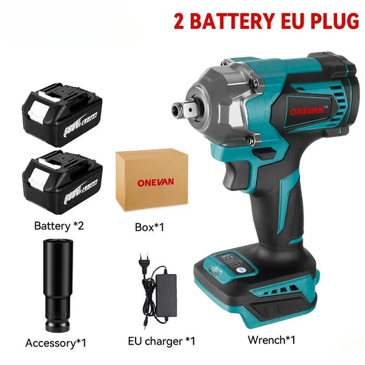 Cl¹È ½Ç chocs ¹Èlectrique sans balais, tournevis ½Ç douille sans fil, outils ¹Èlectriques, batterie Makita 18V, 1,2"