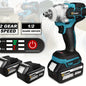 Cl¨¦ ¨¤ chocs ¨¦lectrique sans fil 21 V, Ensemble de 2 batteries + 1 chargeur, jeu de cl¨¦s ¨¤ chocs ¨¦lectriques sans fil, cl¨¦ ¨¤ chocs ¨¦lectrique 1/2 pouce, moteur sans balais 4815, cl¨¦ ¨¤ chocs ¨¦lectrique ¨¤ arbre creux ¨¤ 2 t¨ºtes