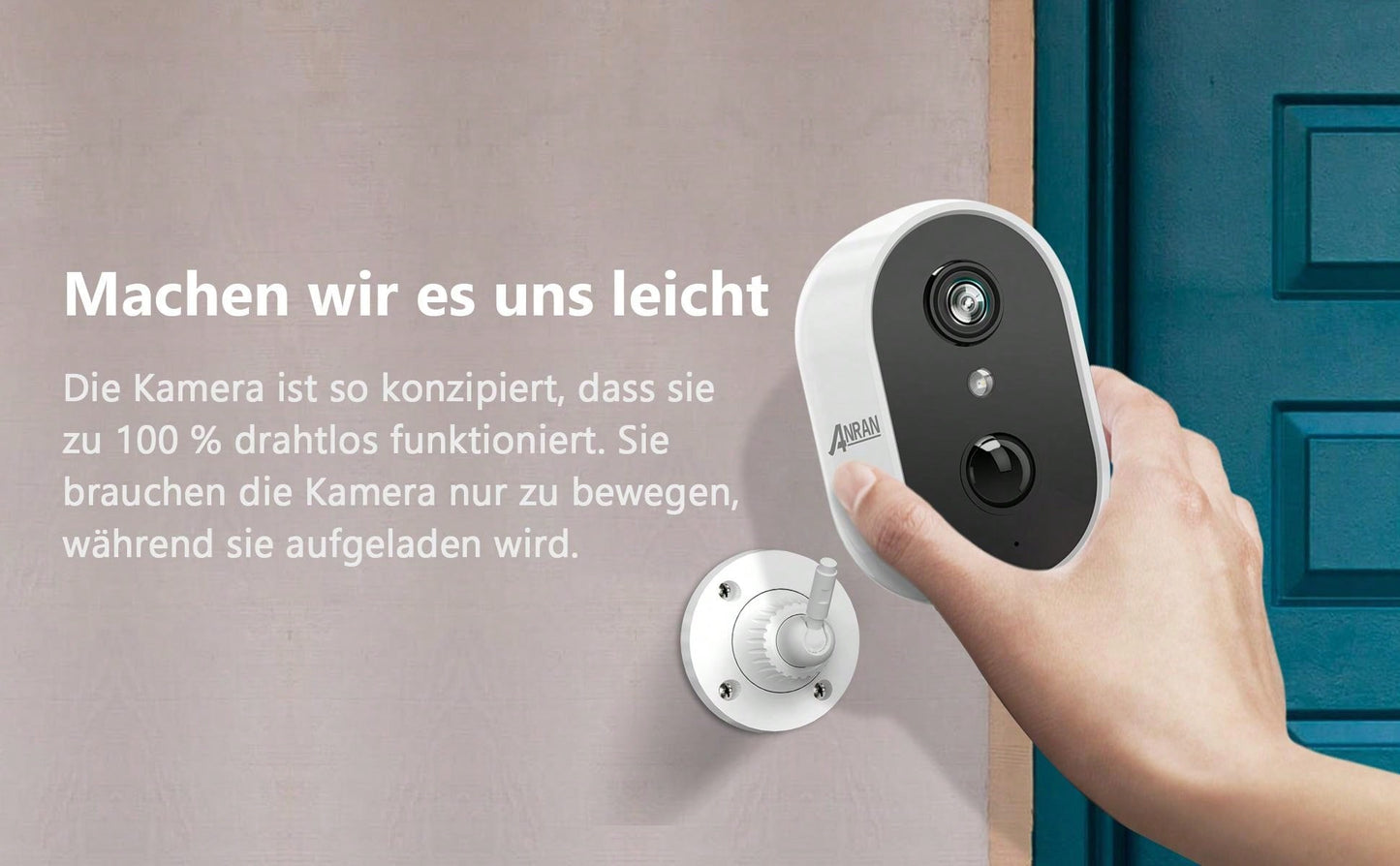 Cam¨¦ra Surveillance WiFi sans Fil Batterie, Audio Bidirectionnel, Vision Nocturne Color¨¦e, Sir¨¨ne Alarme, Mouvement PIR, Compatible Alexa, HD 3MP IP Camera Ext¨¦rieure/Int¨¦rieure