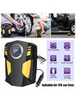 Gonfleur de pneus, compresseur d'air portable, pompe ¨¤ air pour pneus de voiture, pompe ¨¤ pneu 12V DC avec fonction d'arr¨ºt automatique, pompe ¨¤ air ¨¦lectrique pour voiture avec lumi¨¨re LED