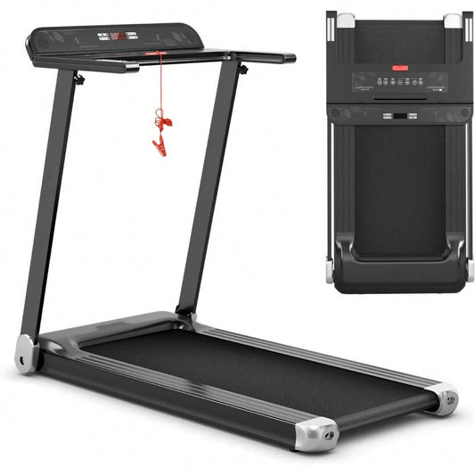 Tapis de course pliable, tapis de course ¨¦lectrique avec 12 programmes pr¨¦d¨¦finis, contr?le par application, haut-parleur Bluetooth, moniteur LED et support d'appareil, tapis de course portable pour appartement