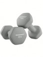 Halt¨¨res Hexagonaux - Lot de 2 x 5 kg - Pour Salle de Sport et Domicile - Gris