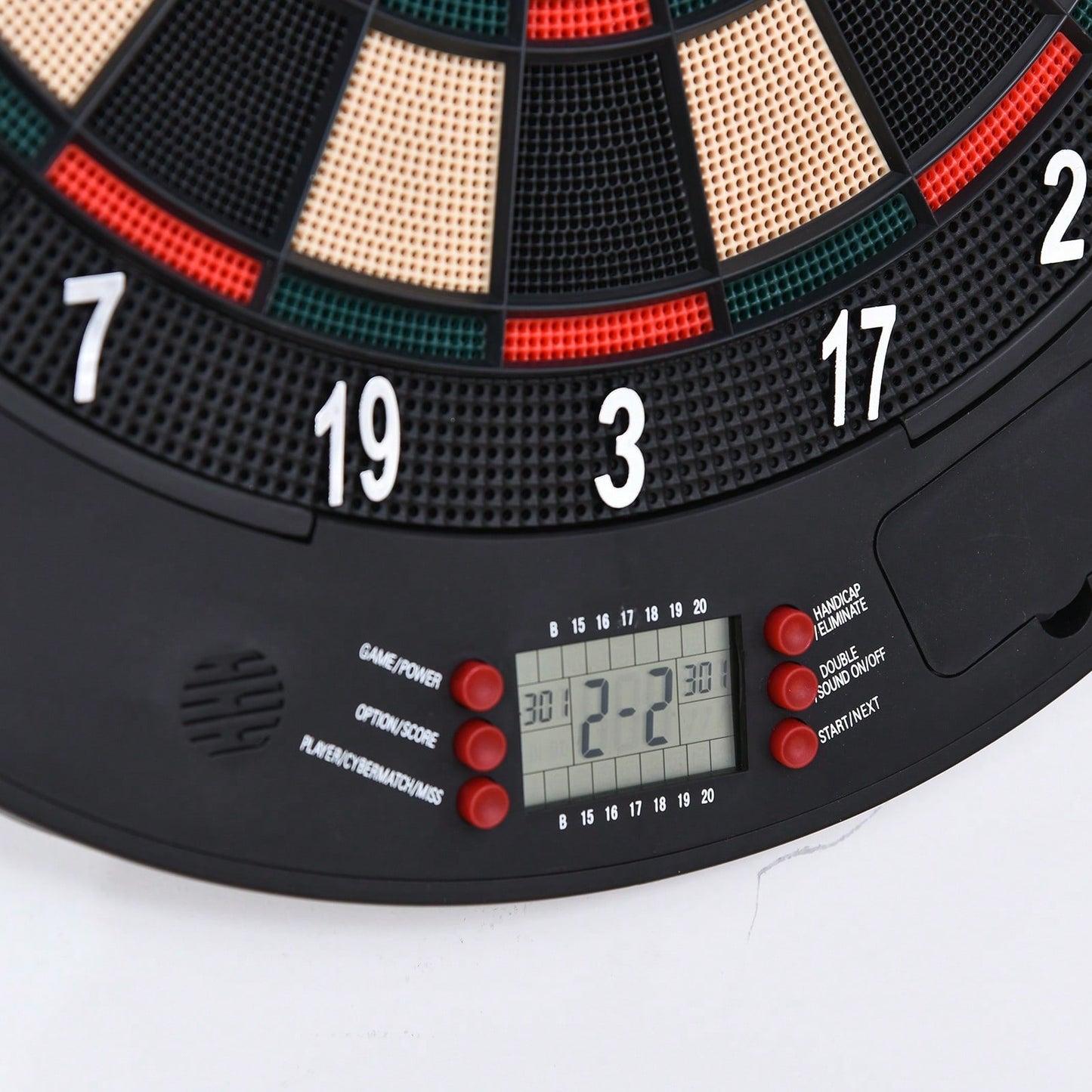 Cible jeu de fl¨¦chettes ¨¦lectronique refermable 26 jeux jusqu'¨¤ 8 joueurs affichage LCD haut-parleur noir