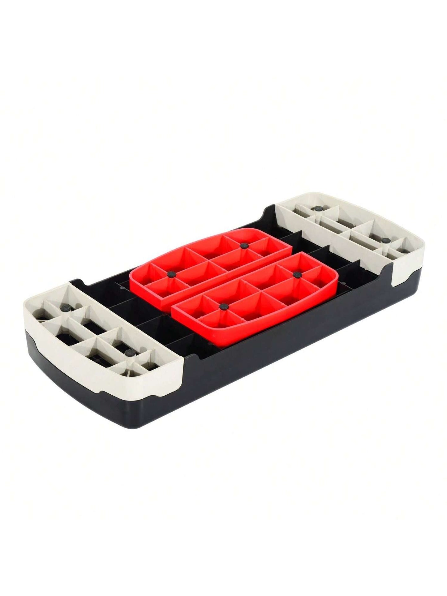 Stepper aerobic fitness hauteur reglable 2 niveaux surface antiderapante plastique 68 x 29 x 15 cm rouge noir et gris