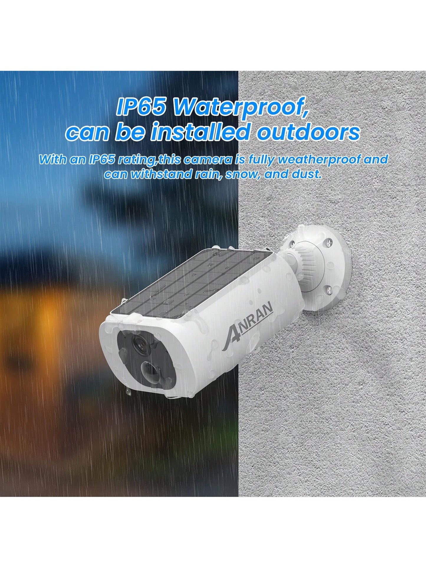 Cam¨¦ras de s¨¦curit¨¦ solaires ext¨¦rieures sans fil, cam¨¦ra ext¨¦rieure de surveillance WiFi 2K pour la s¨¦curit¨¦ de la maison avec panneau solaire int¨¦gr¨¦, vision nocturne couleur, conversation bidirectionnelle, ¨¦tanche IP67, fonctionne avec Alexa