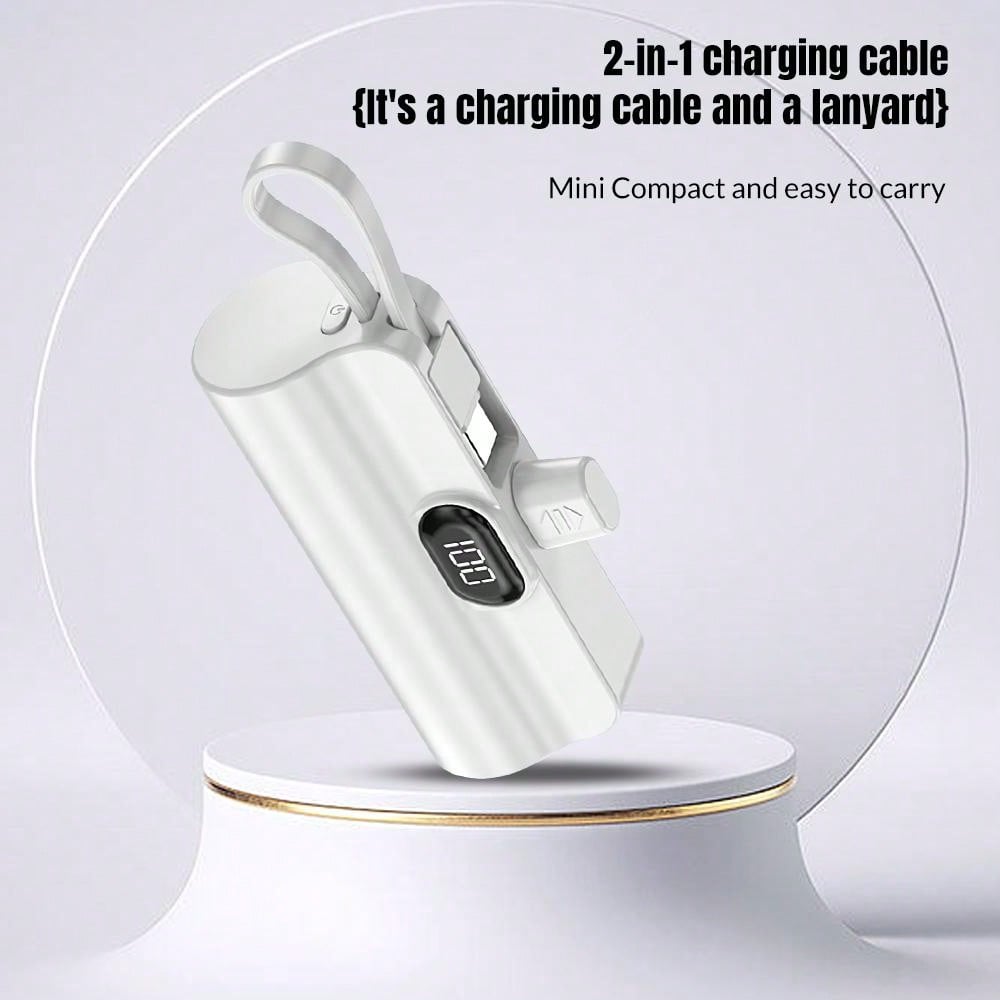 Mini Power Bank 5000 mAh pour iPhone s¨¦rie 15/14/13/12, chargeur portable, batterie externe petite et l¨¦g¨¨re, compatible avec d'autres t¨¦l¨¦phones Android USB C