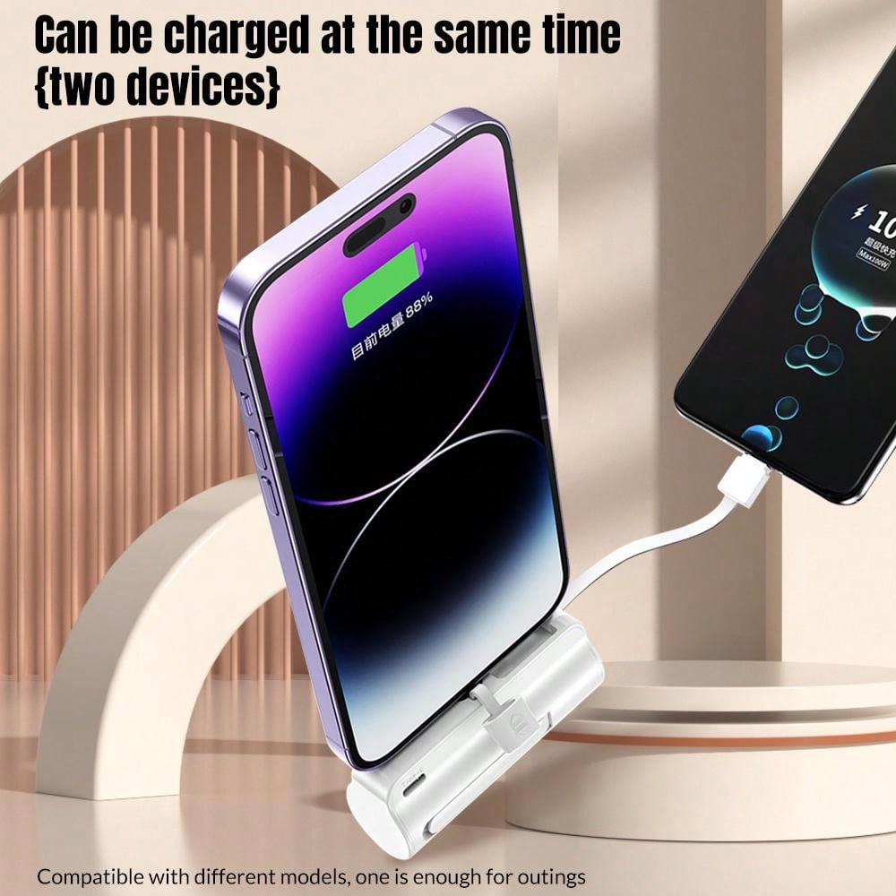 Mini Power Bank 5000 mAh pour iPhone s¨¦rie 15/14/13/12, chargeur portable, batterie externe petite et l¨¦g¨¨re, compatible avec d'autres t¨¦l¨¦phones Android USB C