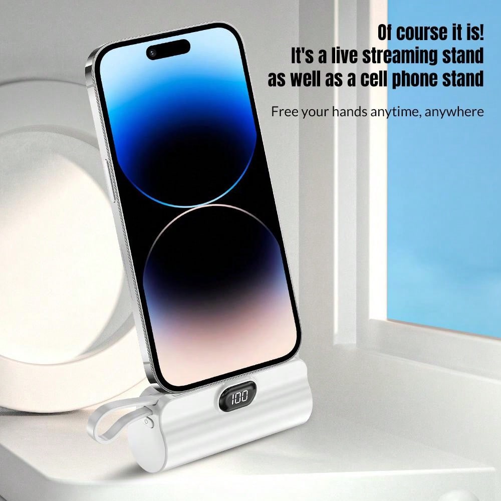 Mini Power Bank 5000 mAh pour iPhone s¨¦rie 15/14/13/12, chargeur portable, batterie externe petite et l¨¦g¨¨re, compatible avec d'autres t¨¦l¨¦phones Android USB C
