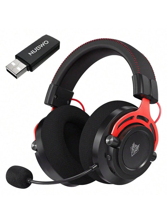 Casque de jeu sans fil avec microphone, casque de jeu sans fil Bluetooth