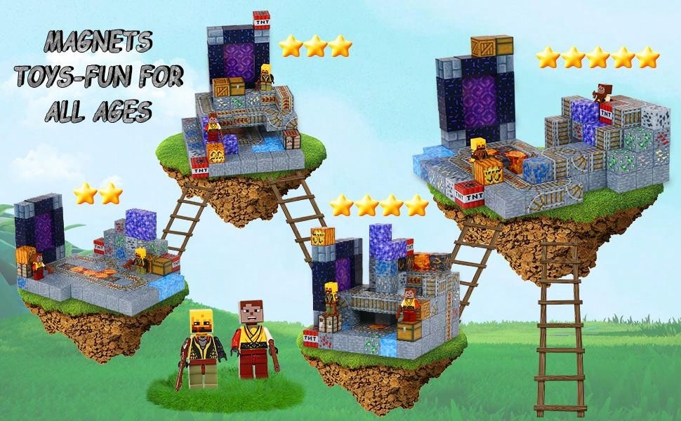 Blocs de Construction Magn¨¦tiques, 100 Pi¨¨ces Jouet Montessori, Construction Jouets Educatifs Jeux Cadeaux pour Enfants ¨¤ Partir de 4 5 6 7+ Ans