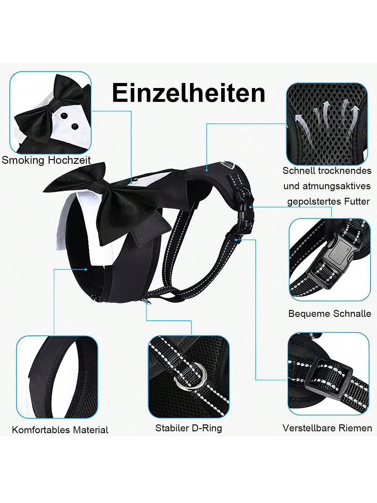 Costume de chien, ensemble de smoking pour chien, objet manteau formel pour chien