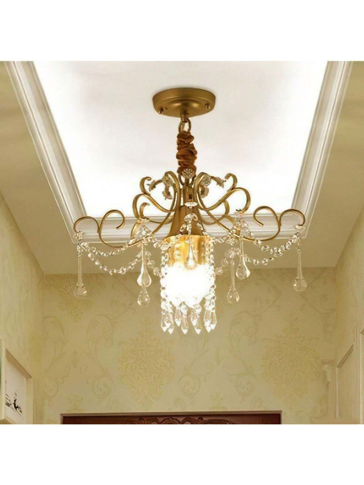 Lustre LED en cristal, lustre simple