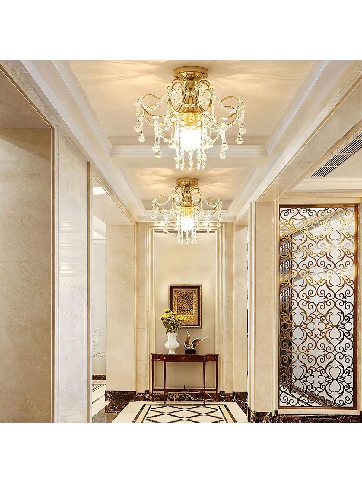Lustre LED en cristal, lustre simple