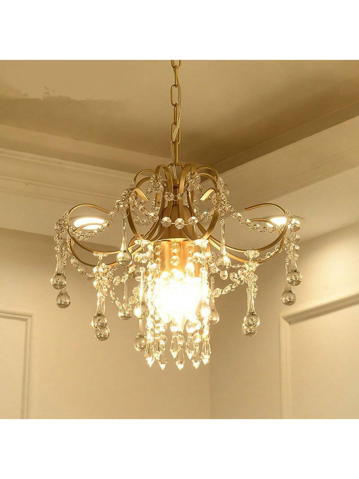 Lustre LED en cristal, lustre simple