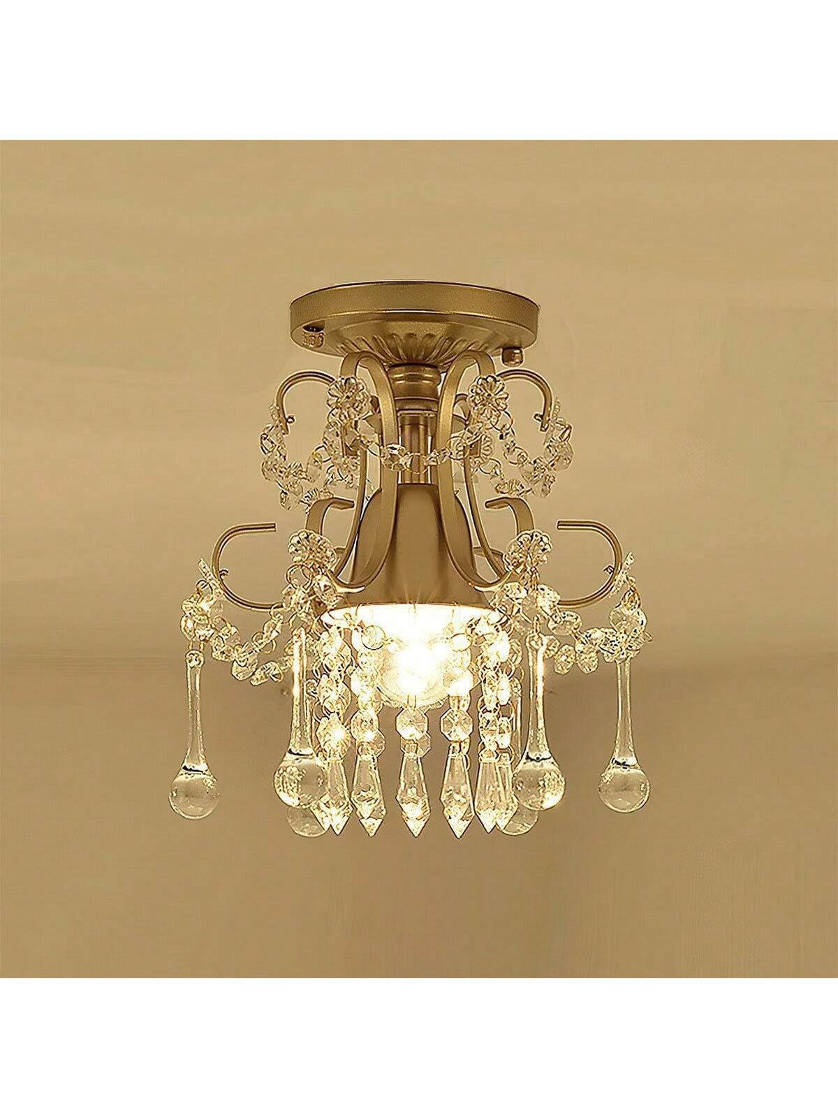 Lustre LED en cristal, lustre simple