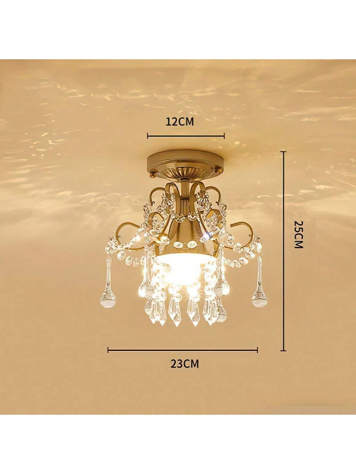Lustre LED en cristal, lustre simple