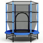 Trampoline pour enfants, trampoline ext¨¦rieur ? 140 cm x 162 cm, trampoline enfant int¨¦rieur avec filet de s¨¦curit¨¦, fermeture ¨¦clair, filet de protection au sol, trampoline de jardin jusqu'¨¤ 45 kg, trampoline enfant